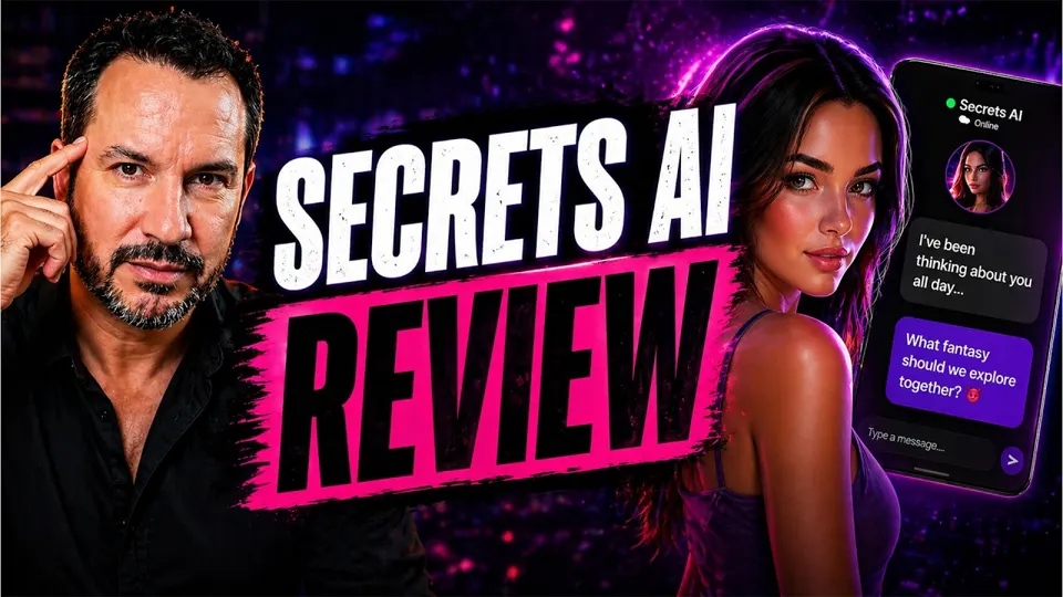 Náhled videa na YouTube „Secrets AI Review: I tested it so you don't have to“ (kanál AI Girlfriend Decoded)